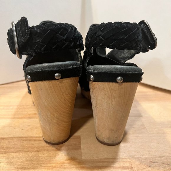 UGG Uggs Sling back clog Black suede 8m - Picture 3 of 6